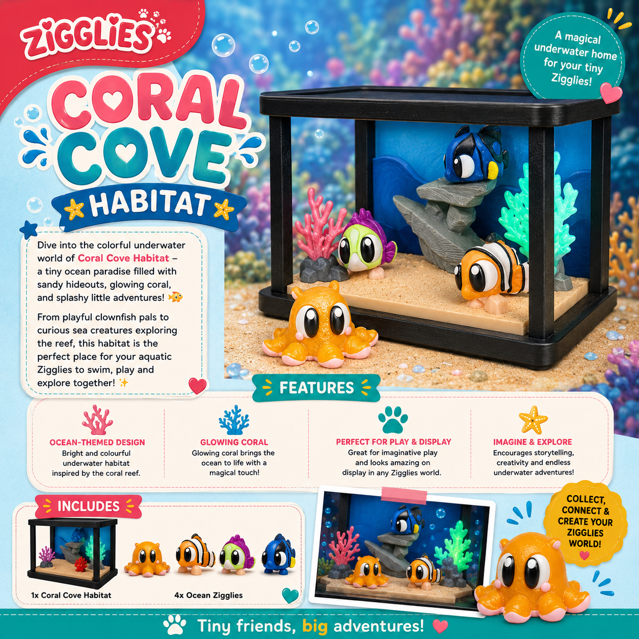 Coral Cove Habitat 🐠🌊