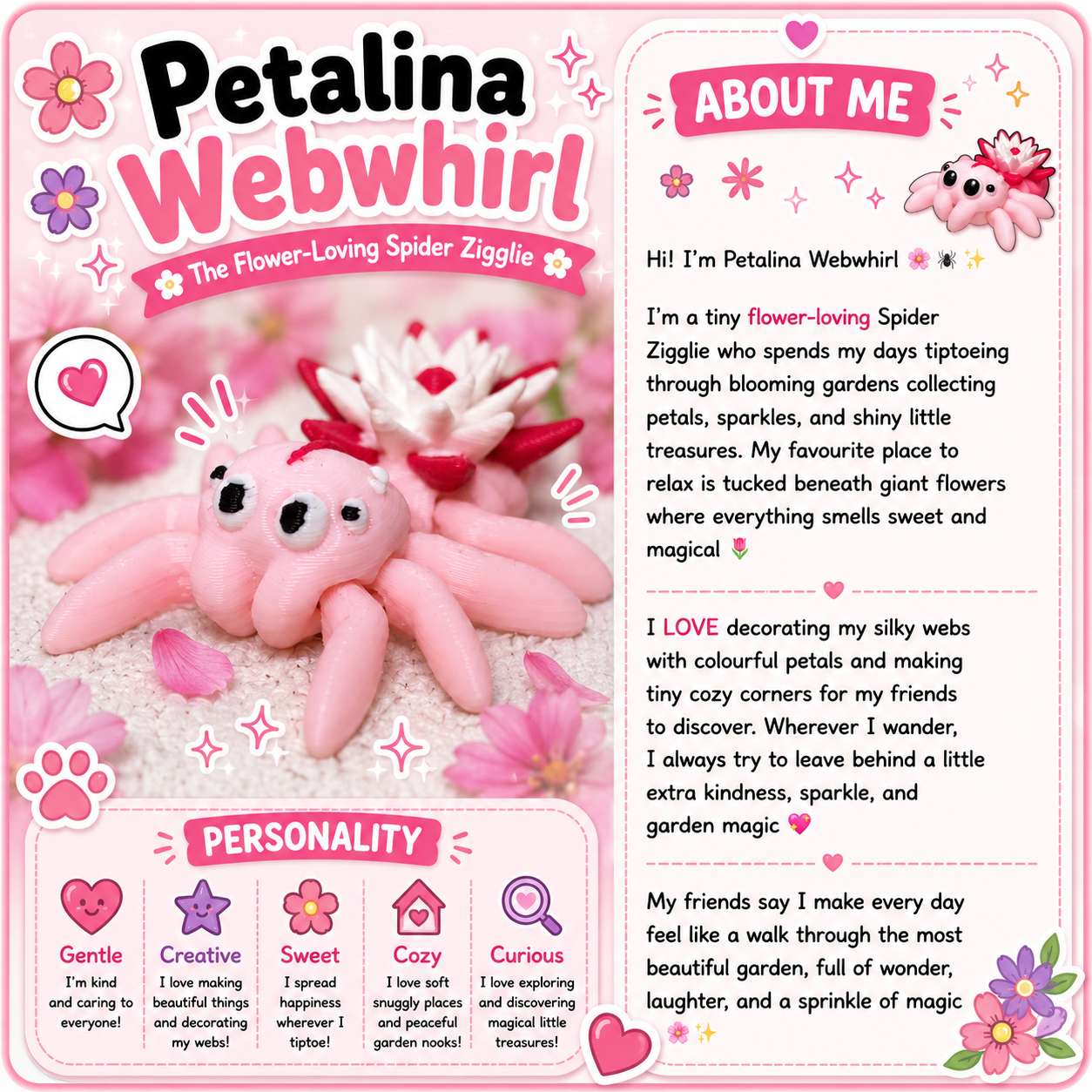 Petalina Webwhirl 🌸🕷️