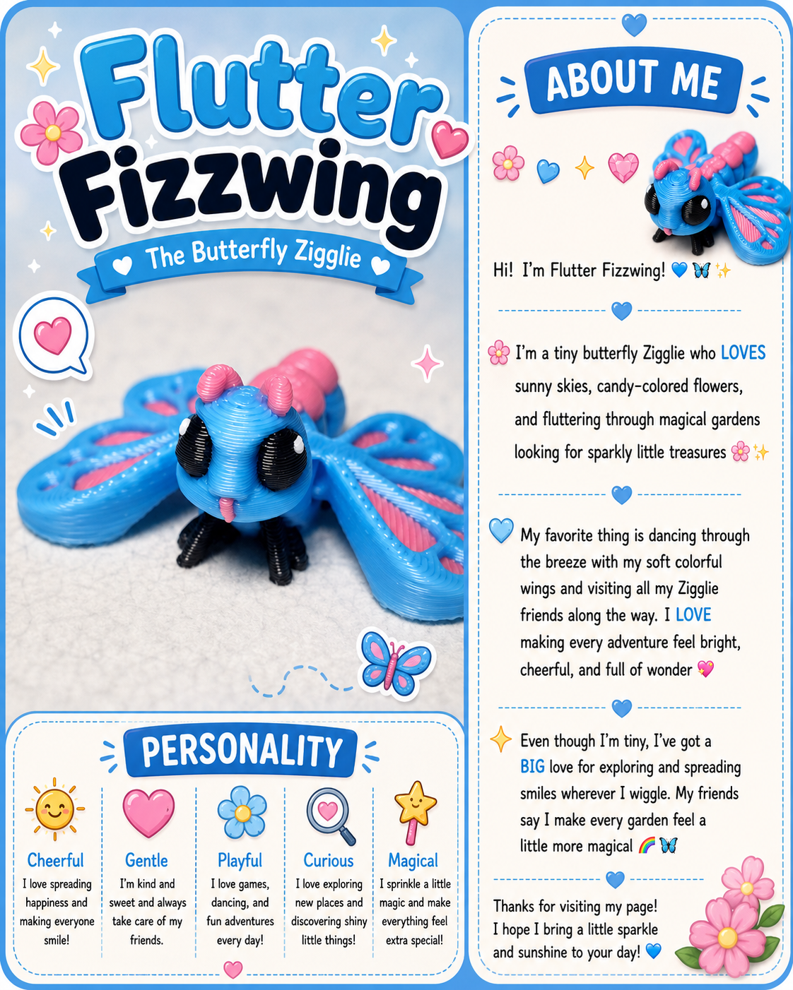Hi! I’m Flutter Fizzwing 🦋💙